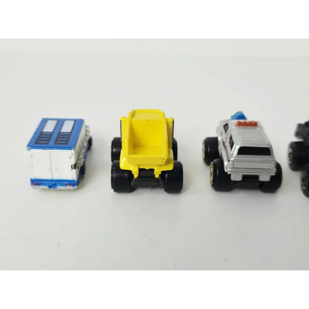 Vintage Galoob Micro Machines race car truck lot dump truck semi wrecker